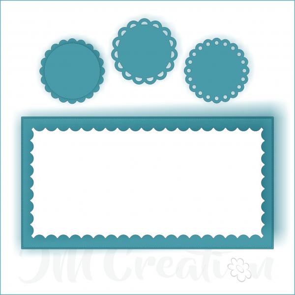 Stanzschablone - Mini-Slimline Wellenrand